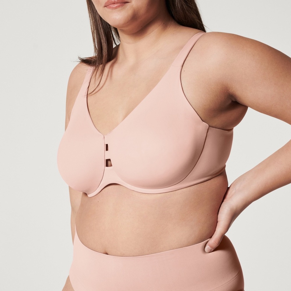 Spanx Low Profile Minimizer Bra 42DD Blush Pink Underwire 30035R